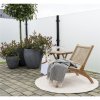 Zahradní křeslo Derby, teak/polyratan, přírodní, 60×80×73 cm – House Nordic