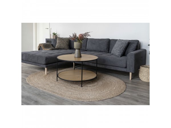 Koberec Bombay, ručně tkaný, přírodní, oválný, 140×200 cm – House Nordic