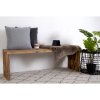 Zahradní lavice Benidorm, teak, přírodní, 140×35×48 cm – House Nordic