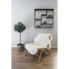 Koberec Lambskin Artificial, umělá ovčí kožešina, slonovinový, 60×180 cm – House Nordic