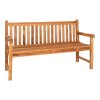 Zahradní lavice Cabo, teak, přírodní, 150×62×92 cm – House Nordic