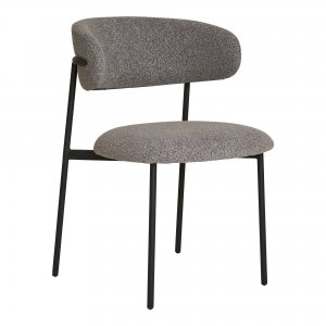 Jídelní židle Mira, bouclé, světle šedá, 55×59×79,5 cm – House Nordic