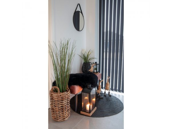 Kožešina House Nordic, přírodní ovčí kůže, černá, 50×85 cm – House Nordic