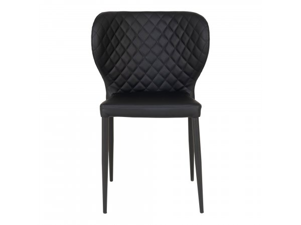 Jídelní židle Pisa, černá, ekokůže – House Nordic