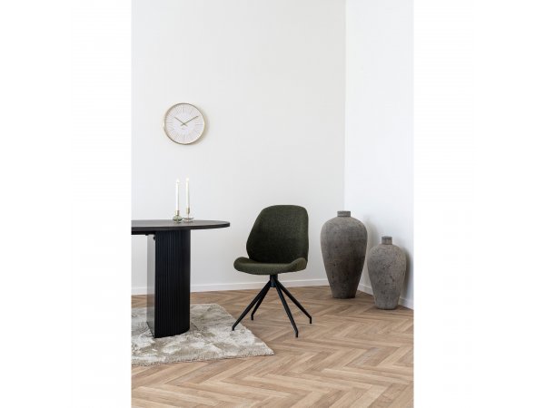 Jídelní otočná židle Monte Carlo, bouclé, zelená, 60×50×88 cm – House Nordic