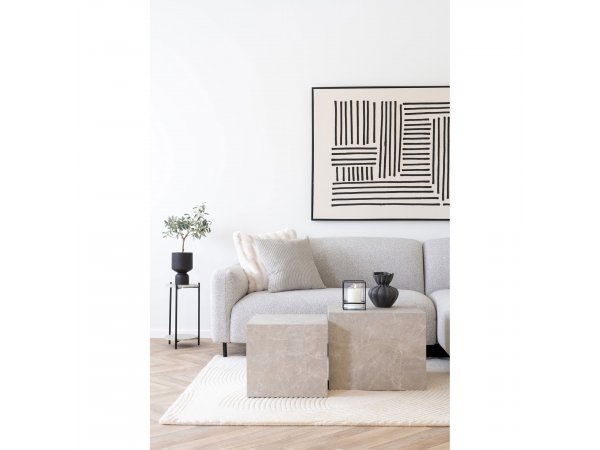 Set konferenčních stolků Prague, 2 ks, béžový mramor – House Nordic