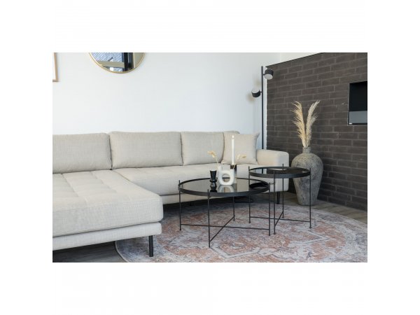 Koberec Havana, kulatý, oranžovo-modrý, Ø200 cm – House Nordic