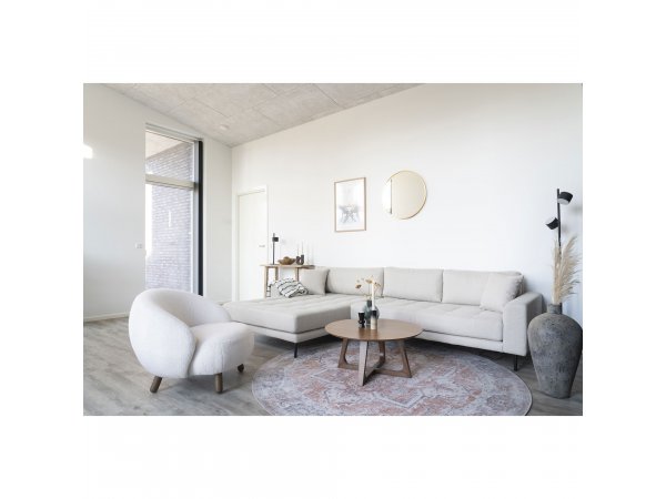 Koberec Havana, kulatý, oranžovo-modrý, Ø200 cm – House Nordic