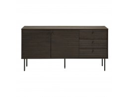 Komoda Kyoto, dubová dýha, kouřová, 150×40×74 cm – House Nordic