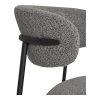 Jídelní židle Mira, bouclé, světle šedá, 55×59×79,5 cm – House Nordic