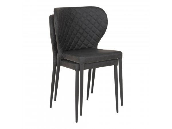 Jídelní židle Pisa, tmavě šedá, ekokůže – House Nordic