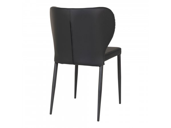 Jídelní židle Pisa, černá, ekokůže – House Nordic
