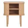 Nikko noční stolek, 2 dvířka, přírodní, 45×40×50,5 cm – House Nordic