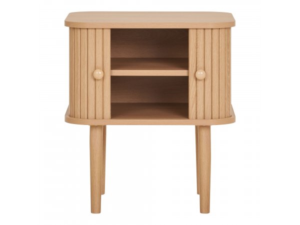 Nikko noční stolek, 2 dvířka, přírodní, 45×40×50,5 cm – House Nordic