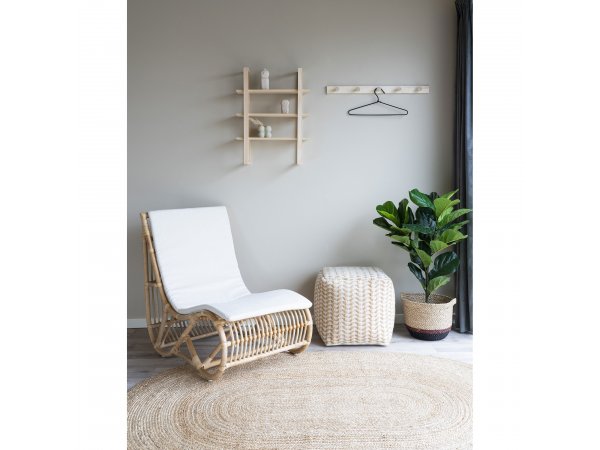 Koberec Bombay, ručně tkaný, přírodní, oválný, 140×200 cm – House Nordic