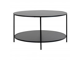 Konferenční stolek Vita, kulatý, černý – House Nordic