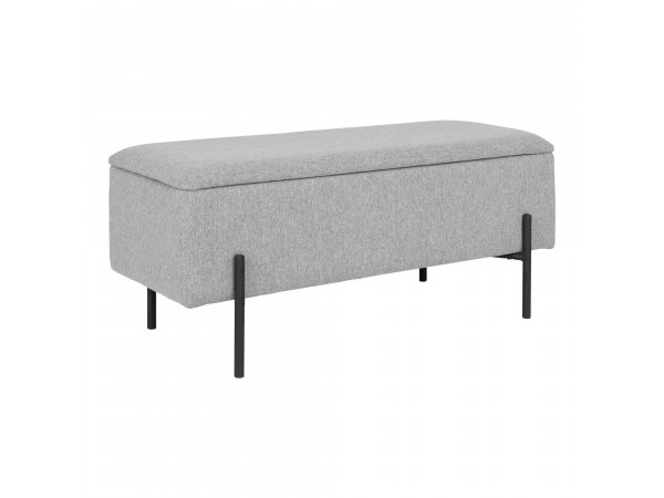 Lavice Watford, světle šedá, 95×36,5×43 cm – House Nordic