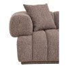 Pohovka Aurora, 3místná, bouclé, hnědá, 226×106×69 cm – House Nordic