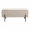 Lavice Watford, béžová, bouclé, 95×36,5×43 cm – House Nordic
