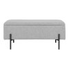 Lavice Watford, světle šedá, 95×36,5×43 cm – House Nordic