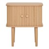 Nikko noční stolek, 2 dvířka, přírodní, 45×40×50,5 cm – House Nordic