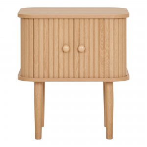Nikko noční stolek, 2 dvířka, přírodní, 45×40×50,5 cm – House Nordic