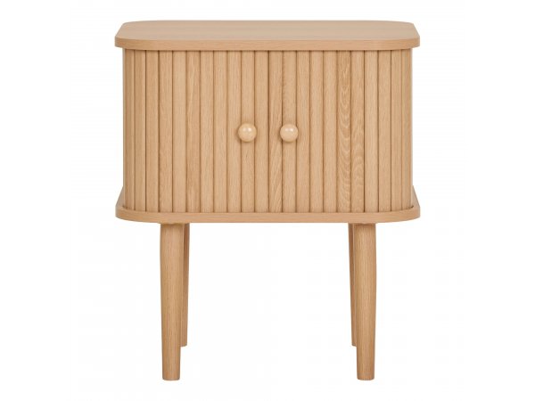 Nikko noční stolek, 2 dvířka, přírodní, 45×40×50,5 cm – House Nordic