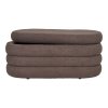 Lavice Dartford, teddy, hnědá, 103×45×44 cm – House Nordic
