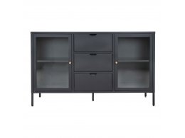 Komoda Dalby, černá, 140×40×85 cm – House Nordic