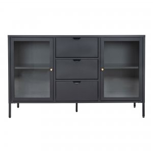 Komoda Dalby, černá, 140×40×85 cm – House Nordic