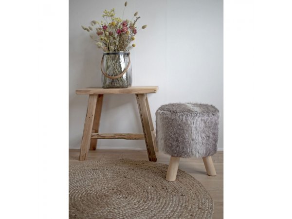 Odkládací stolek Barcelona, teakové dřevo, přírodní, 50×25×45 cm – House Nordic