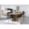 Jídelní rozkládací stůl Osaka natural, kulatý, dubová dýha, Ø120–200×75 cm – House Nordic
