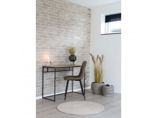 Psací stůl Vita, dekor dub, černý kov – House Nordic