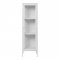 Vitrína Brisbane, úzká, kovová, bílá, 40×35×140 cm – House Nordic