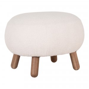 Taburet Savona, smetanově bílý,  60×50×37 cm – House Nordic