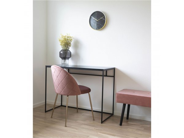 Psací stůl Vita, černý, kovová konstrukce – House Nordic