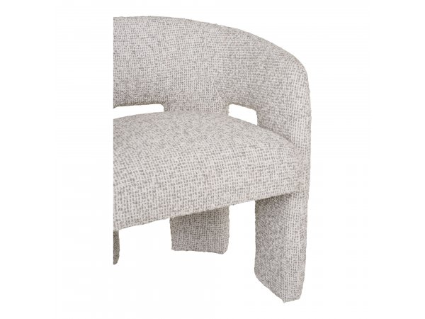 Křeslo Monroe, čalouněné, přírodní, 74×58×55 cm – House Nordic