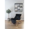 Koberec Lambskin Artificial, umělá ovčí kožešina, černý, 60×180 cm – House Nordic
