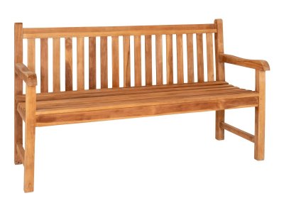 VÝPRODEJ: Zahradní lavice Cabo, teak, přírodní, 150×62×92 cm – House Nordic
