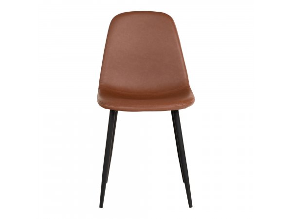 Jídelní židle Stockholm, vintage světle hnědá, koženka – House Nordic