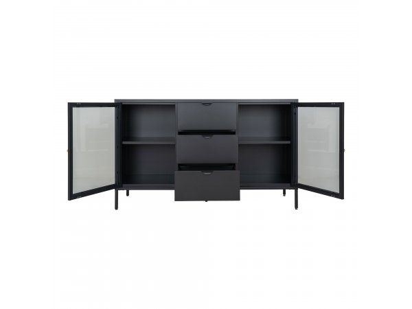 Komoda Dalby, černá, 140×40×85 cm – House Nordic