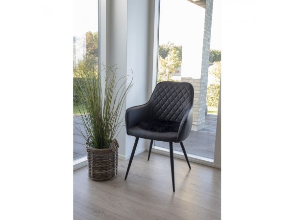 Umělá kožešina House Nordic, černá, Ø35 cm – House Nordic