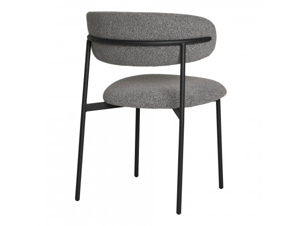 Jídelní židle Mira, bouclé, světle šedá, 55×59×79,5 cm – House Nordic