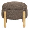 Taburet Medas, hnědý, Ø45×36 cm – House Nordic
