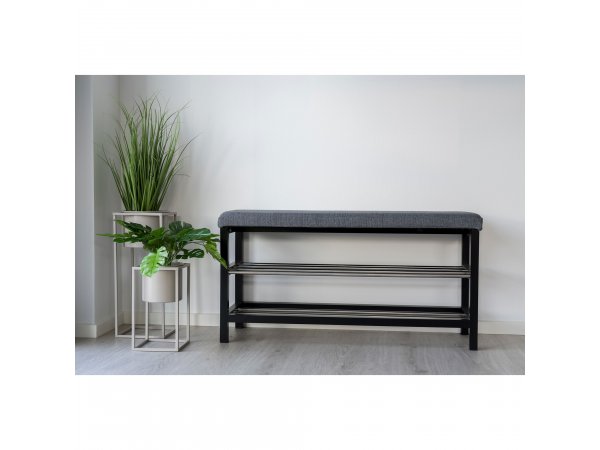 Lavice Padova, šedá, 100×34×50 cm – House Nordic