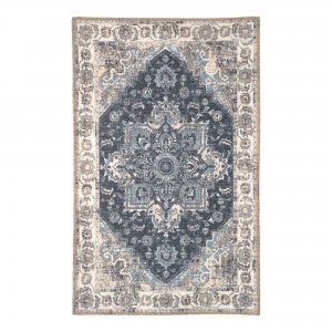 Rohožka Havana, chenille polyester, modrá, 80×50 cm – House Nordic