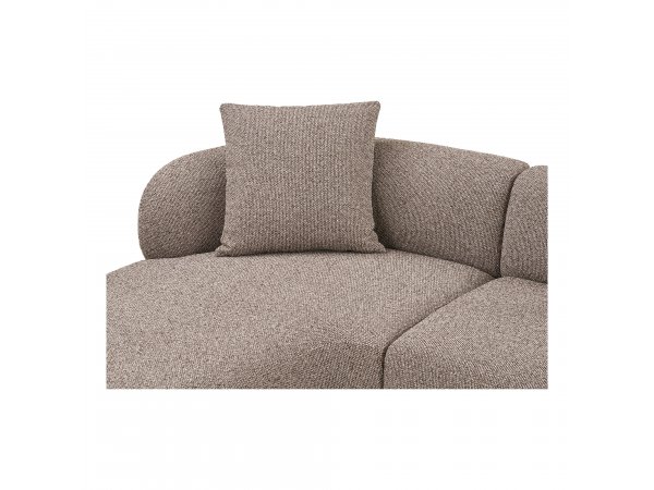 Rohová pohovka Kingston, levý roh, bouclé, světle hnědá, 265×150 cm – House Nordic