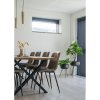 Jídelní židle Middelfart, mikrovlákno, světle hnědá – House Nordic
