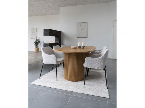 Jídelní stůl Boavista, přírodní, 100 × 210 × 75 cm – House Nordic