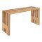 Zahradní lavice Benidorm, teak, přírodní, 90×30×49 cm – House Nordic